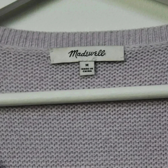Madewell lavender lightweight pullover sweater size medium - Picture 3 of 10